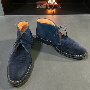 HESCHUNG GENET DESERT BOOT SUEDE BLUE FRANCE